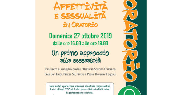 affettivita e sessualita in oratorio anspi comitato foggia