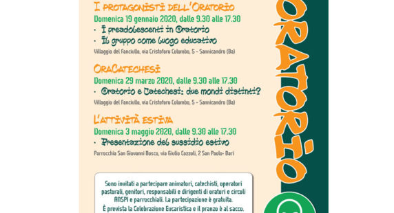 i protagonisti dell oratorio anspi comitato bari bitonto